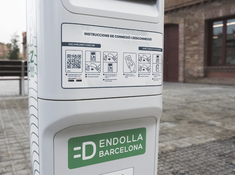 Instruccions punt de recàrrega Endolla Barcelona