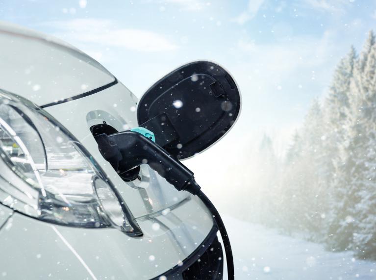 Electric car protect winter time